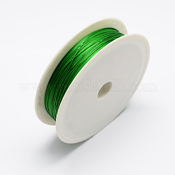 Круглая железная проволока, зелёные, 24 датчик, 0.5 мм, около 22.96 фута (7 м) / рулон, 10 рулон / набор