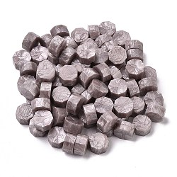Sealing Wax Particles, for Retro Seal Stamp, Octagon, Gray, 8.5x4.5mm, about 1500pcs/500g