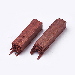 Незаконченная сломанная кровь сандалового дерева, для diy эпоксидной смолы, подвеска для украшений из смолы, кольца, ожерелья делает, песчаный коричневый, 40~48x9~10x9~10 мм