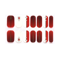 Наклейки для ногтей с полным покрытием, самоклеящийся, для украшения ногтей, красочный, 24x8 мм, 14шт / лист