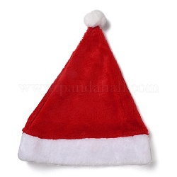 Sombreros de navidad de tela, para la decoración de la fiesta de navidad, marrón, 380x290x17.5mm, diámetro interior: 185 mm