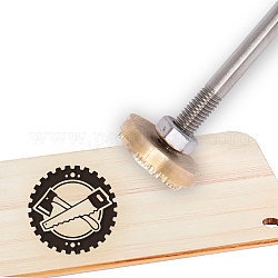 Prägen Prägen Löten Messing mit Stempel, für Kuchen/Holz, Werkzeugmuster, 30 mm