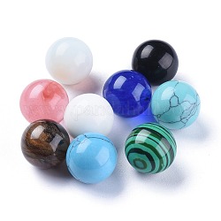 Cuentas de piedras preciosas, esfera de piedras preciosas, sin agujero / sin perforar, redondo, 17.5~18mm