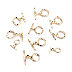 150sets Tibetan Style Heart IQ Toggle Clasps Antique Golden Silver