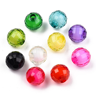 Transparent comme des perles en plastique&nbsp;MACR-T044-01-1