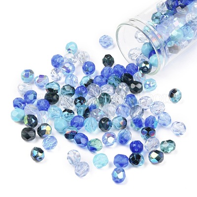 Perles de verre tchèques polies au feu&nbsp;LAMP-O017-151-B2M6-1