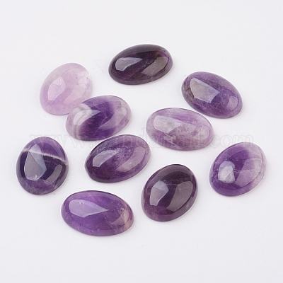 Cabochon schiena piatta ametista naturale&nbsp;G-G741-22x30mm-17-1