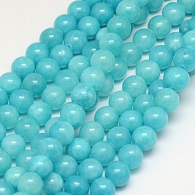 Chapelets de perles en jade jaune naturel&nbsp;G-G598-10mm-YXS-28-1