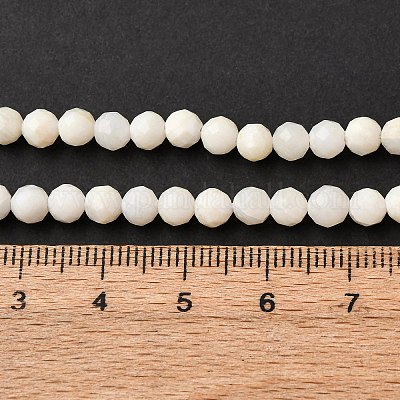 Muschelperlen Stränge&nbsp;SSHEL-E571-38-4mm-01-1