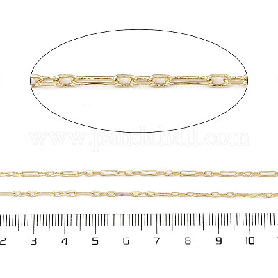 Catene a maglie in ottone placcato a cremagliera&nbsp;CHC-A010-08G-1