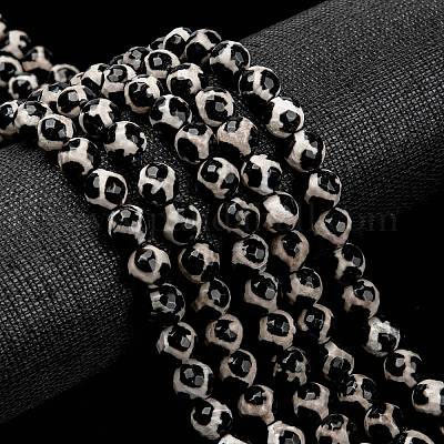 Tibetan style turtle back pattern dzi perlen&nbsp;G-H1454-1-1