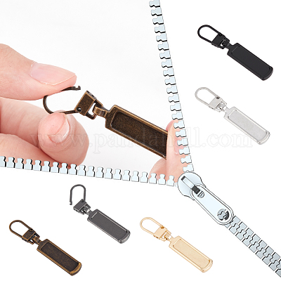 4pcs Detachable Zipper Pull Replacement Zipper Accs For Jeans