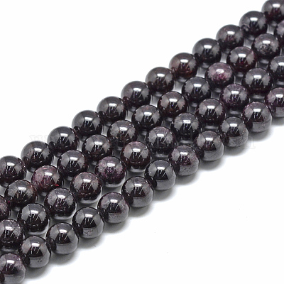 Chapelets de perles de grenat naturel&nbsp;X-G-R446-4mm-31-1