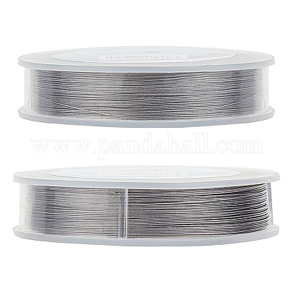 BENECREAT 100m 0.3mm 7-Strand Tiger Tail Beading Wire 201 Stainless Steel Nylon Coated Craft Jewelry Beading Wire for Crafts Jewelry Making TWIR-BC0001-12-0.3mm-1