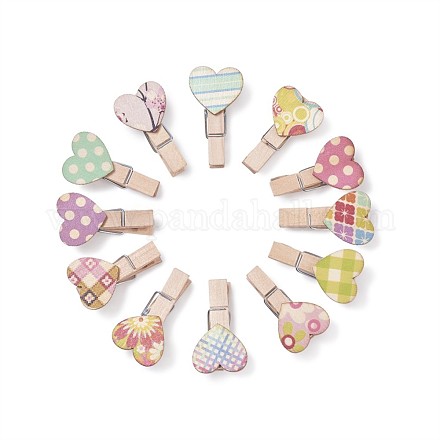 Wooden Craft Pegs Clips DIY-TA0003-02-1