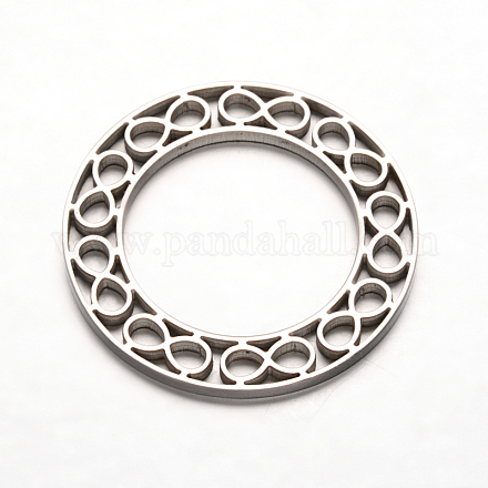 304 anillos de acero inoxidable enlace infinito STAS-F079-01P-1