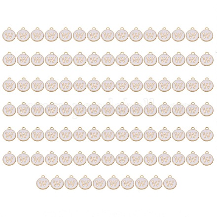 Charms aus vergoldeter Emaille-Legierung ENAM-SZ0001-26A-W-1