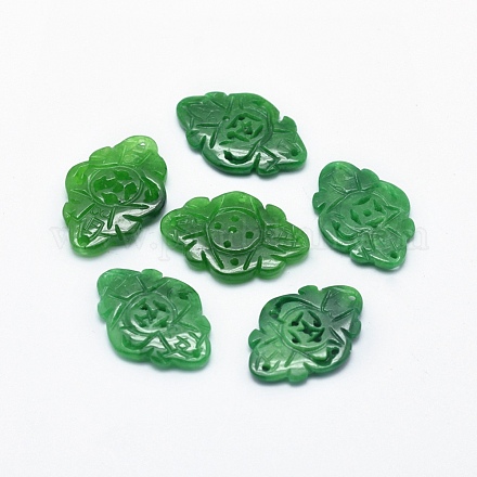 Lustre naturel jade / birman jade lustre composants des liens G-F581-07-1