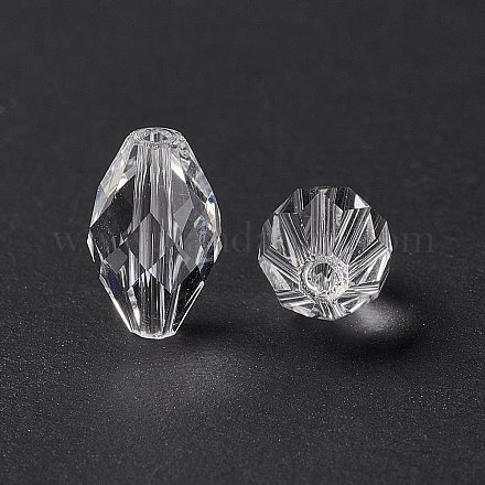 Abalorios de cristal austriaco de imitación SWAR-F054-9x6mm-01-1