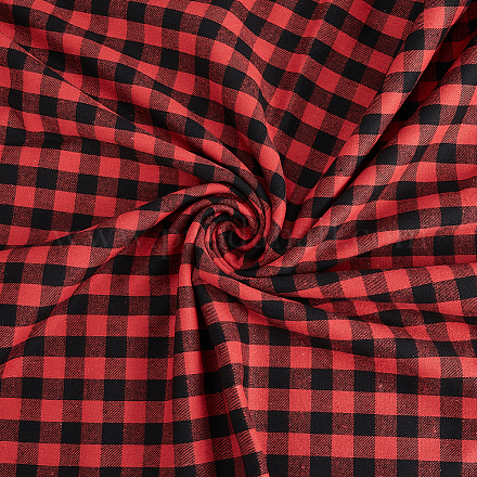 2 m Polycotton-Stoff mit Schottenmuster&nbsp;AJEW-DC0003-37-1