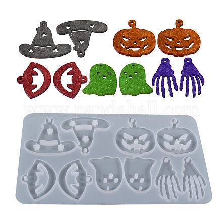 Stampi in silicone con ciondolo a tema halloween fai da te DIY-I102-04-1