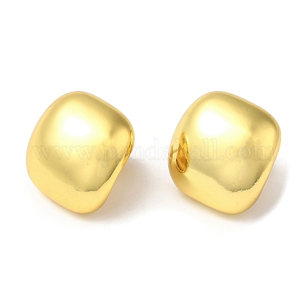 Rack Plating Brass Square Stud Earrings EJEW-Q766-11G-1