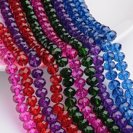 Chapelets de perles en verre peint DGLA-R029-10mm-M-1
