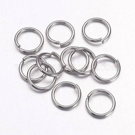 304 Stainless Steel Open Jump Rings STAS-E066-07-10mm-1