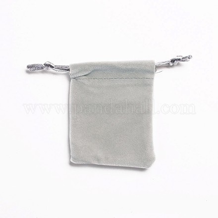 Rectángulo de joya bolsas de terciopelo TP-O004-C-07-1