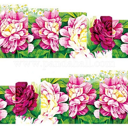 透かしスライダージェルネイルアート  花の星空模様フルカバーはネイルステッカーを包みます  女性の女の子のためのDIYネイルアートデザイン  カラフル  6x5cm MRMJ-Q080-A156-1