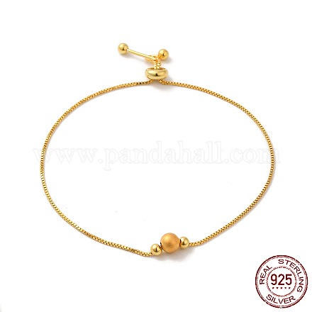 925 bracelets coulissants chaînes boîte en argent sterling BJEW-P303-05G-1