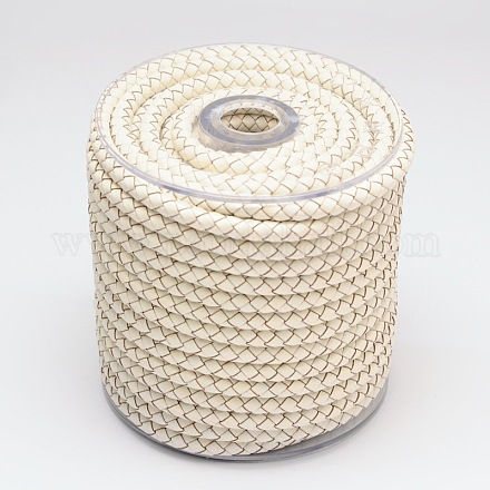 Braided Leather Cord WL-E009-5mm-18-1