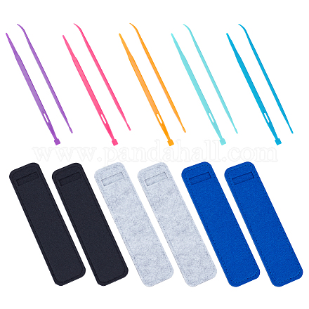 Nbeads 10pcs 5 colores enhebradores de cordón de plástico TOOL-NB0002-07-1