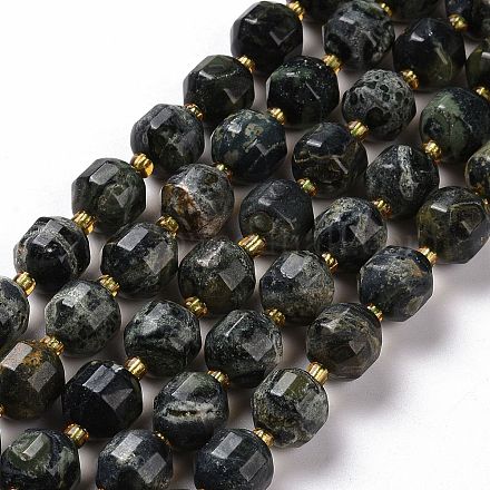 Chapelets de perles de jasper kambaba naturel G-G990-F17-1