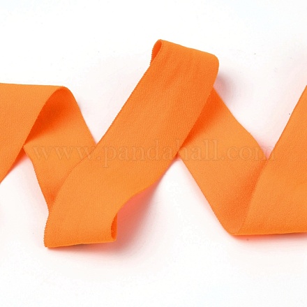 ナイロンリボン  両面マット  ウェビング衣類縫製アクセサリー  ダークオレンジ  3/4インチ（20mm）  約50ヤード/ロール（45.72メートル/ロール） NWIR-O010-02C-1