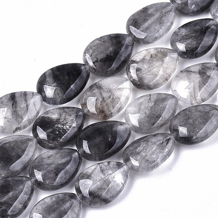 Chapelets de perle en quartz nuageux naturel G-S359-228A-1