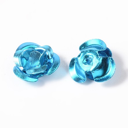Flower Aluminum Beads ALUM-I001-03-1