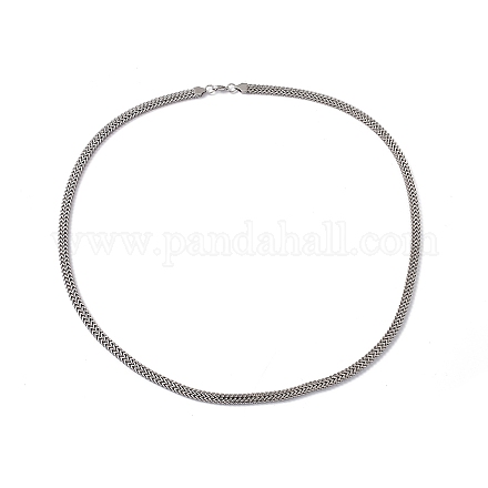 304 collier chaîne serpent en acier inoxydable avec fermoirs pince de homard pour hommes femmes STAS-K249-01A-P-1