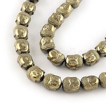 Electroplated Non-magnetic Synthetic Hematite Beads Strands G-R259-47F-1