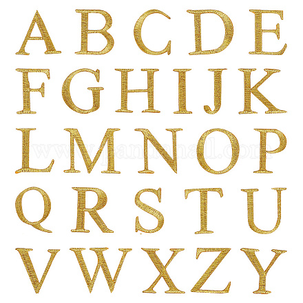 26 parche de letras bordadas de nbeads. PATC-WH0005-21-1