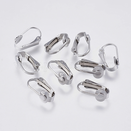 Accessoires de boucles d'oreilles clips à vis en 304 acier inoxydable X-STAS-F139-055P-1