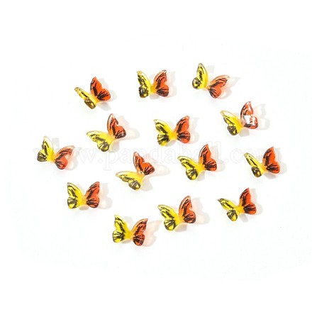 Encantos de uñas de mariposa de resina 3d MRMJ-Q072-25L-1
