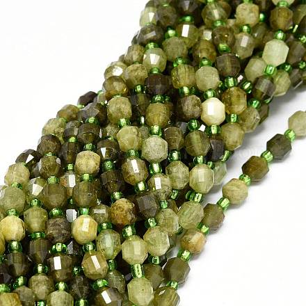 Natürlichen grünen Granat Perlen Stränge G-O201B-34-1