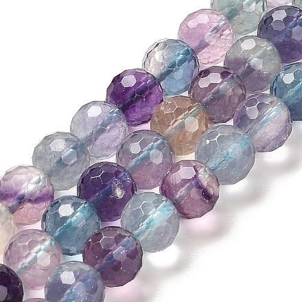 Natural Fluorite Beads Strands G-K345-A02-02-1
