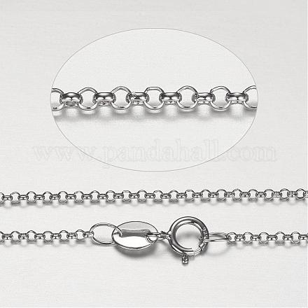 Colliers rolo en argent sterling STER-P019-01-1