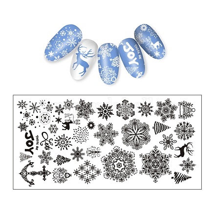 Placas de estampado de uñas de acero inoxidable MRMJ-R085-07A-1
