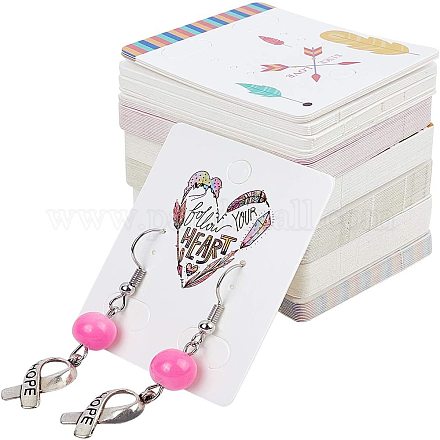 Fingerinspire Paper Jewelry Display Cards CDIS-FG0001-06-1