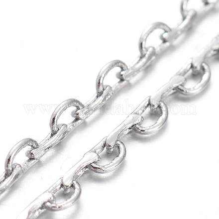 Из нержавеющей стали цепи ожерелья NJEW-O091-01-1