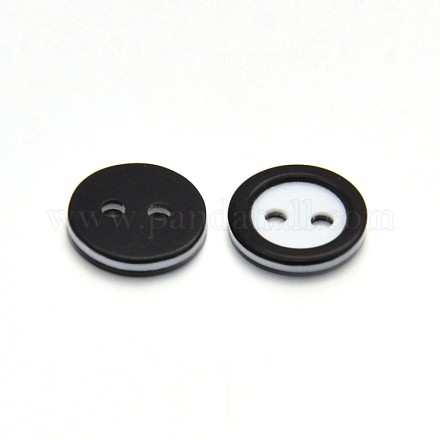 Resin 2-hole Buttons for Clothes Design BUTT-F044-03-1