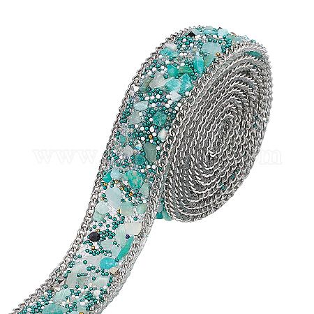 Wholesale PandaHall 10m 0.7 Inch Crystal Rhinestone Trim Hot Fix